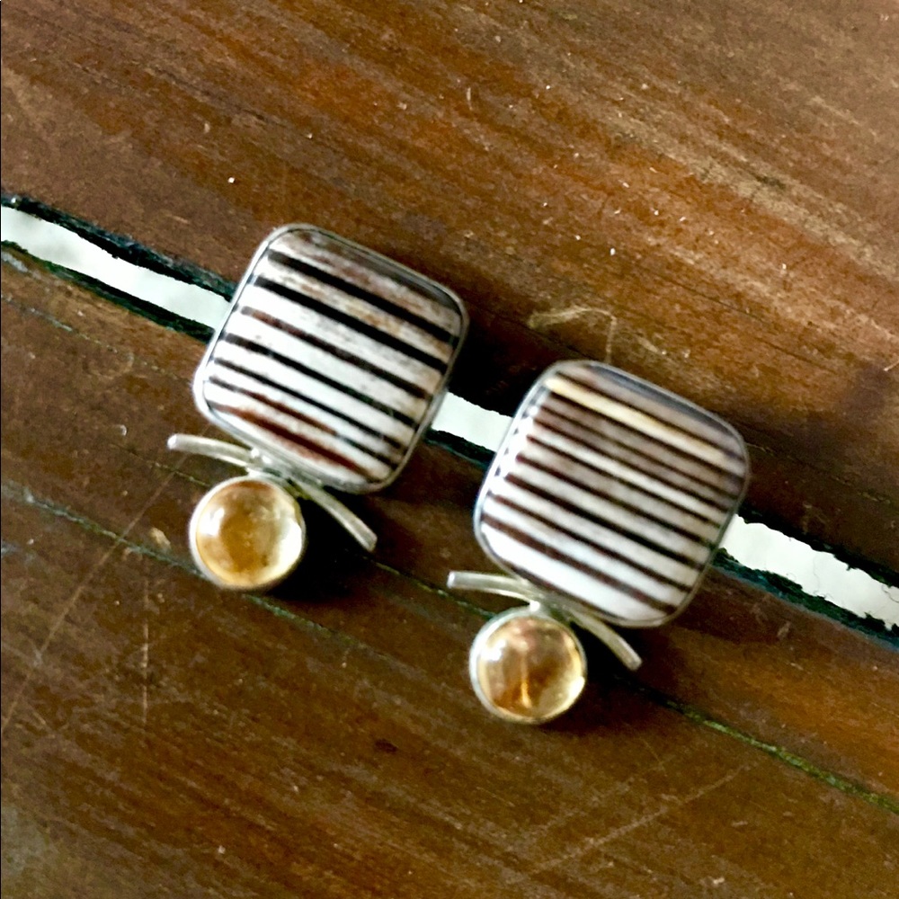 Gemstone Earrings. Artisan